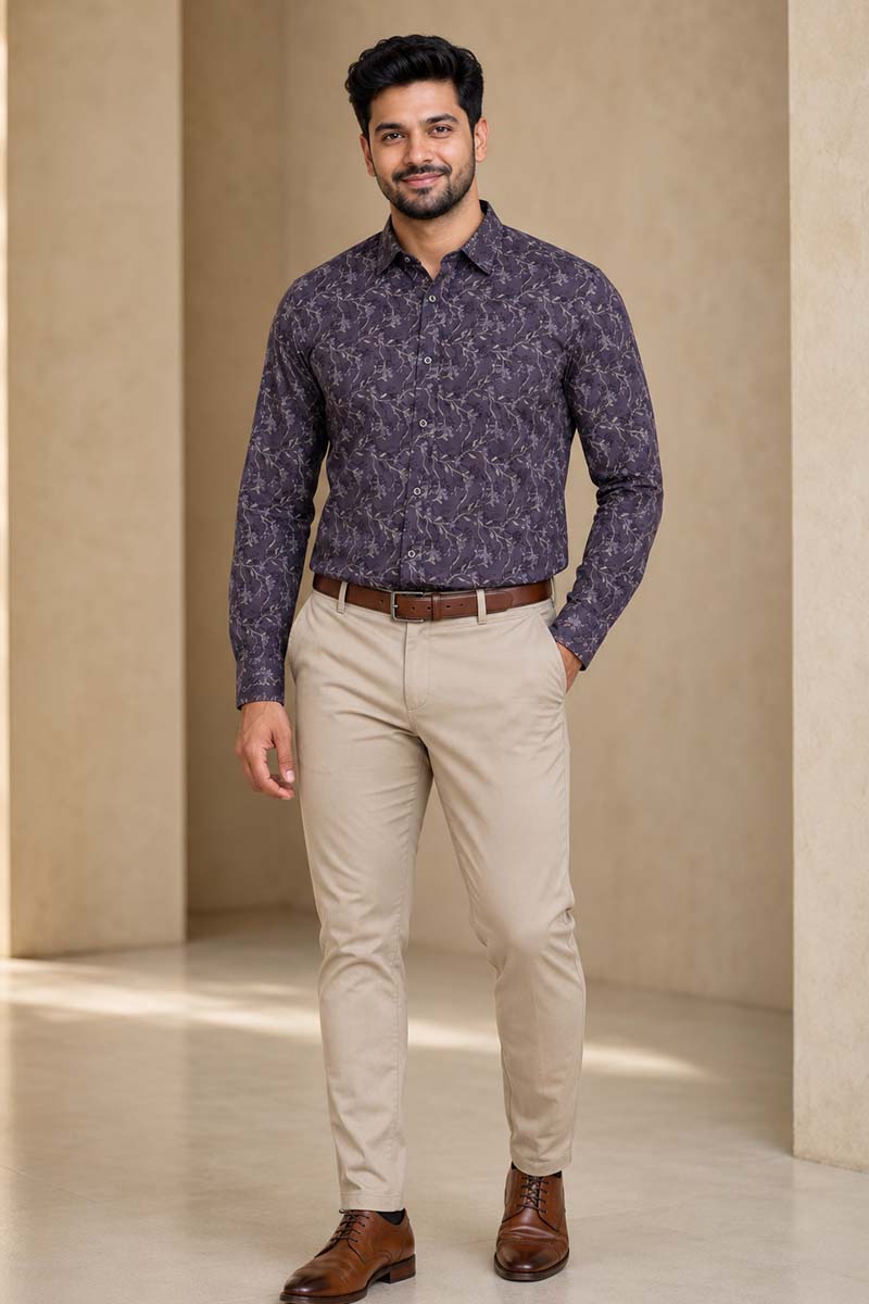 Lilac Charm Shirt -L-Purple - 5