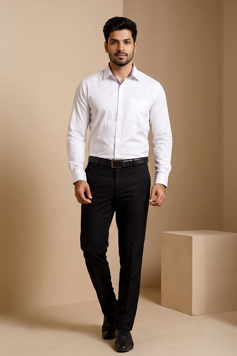 Executive White Formal Shirt -White