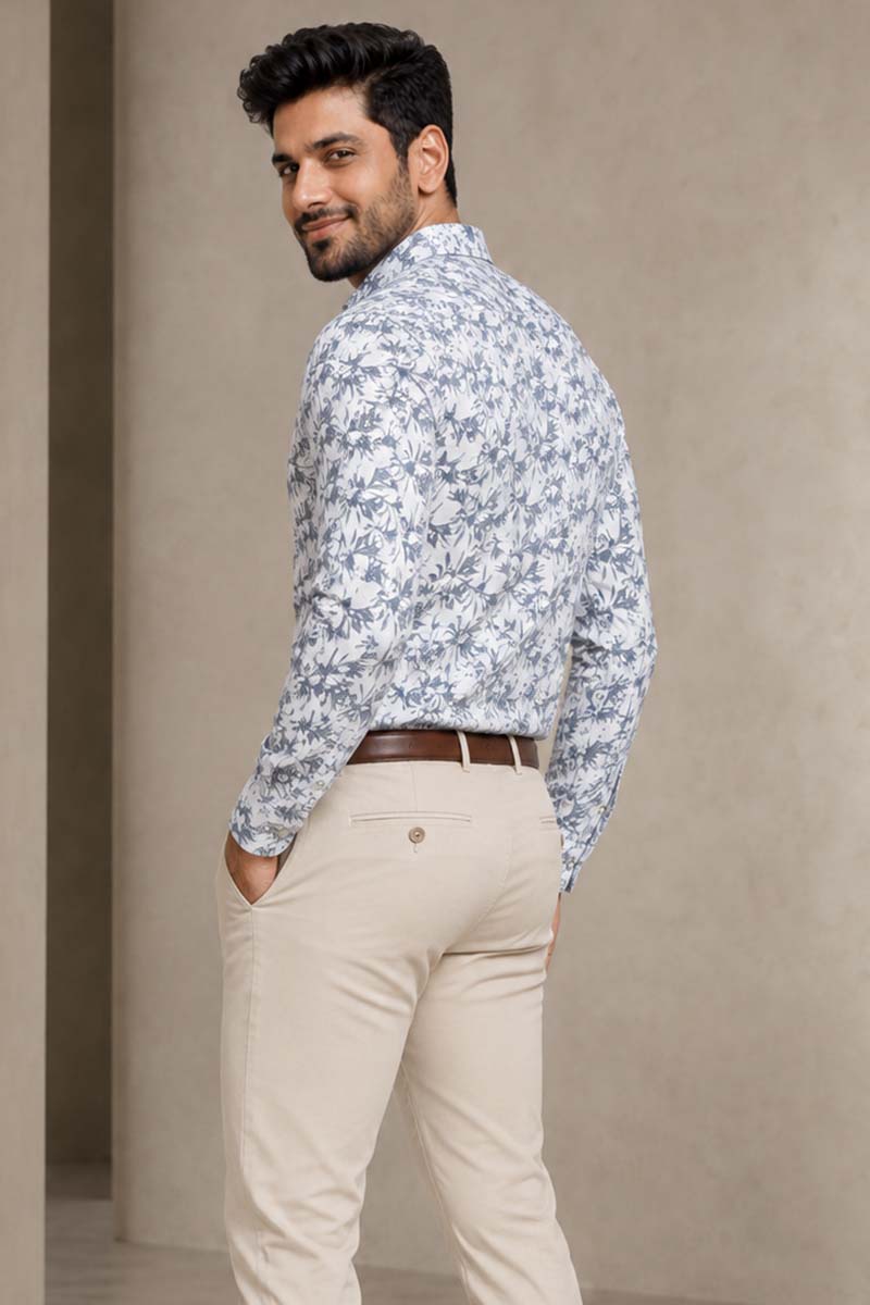 Silver Mist Shirt -White-Grey - 6