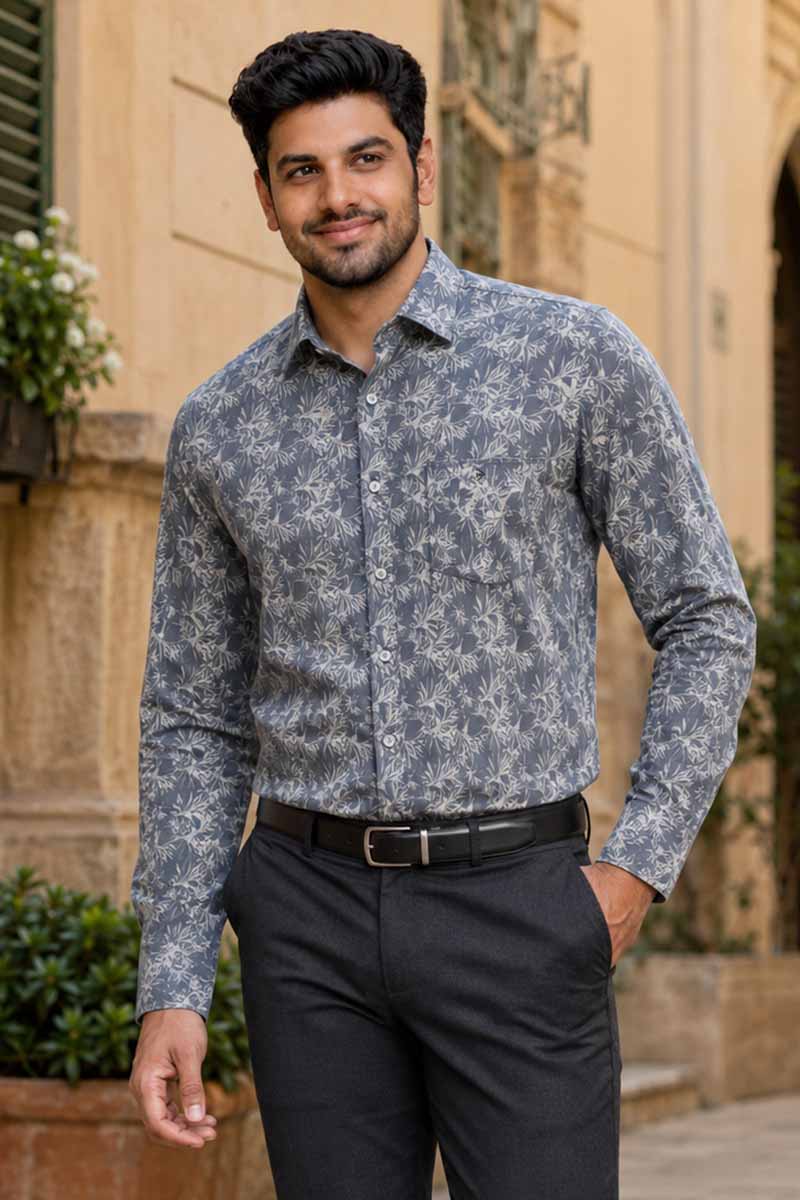 Slate Grey Classic Shirt - E-Grey - 2