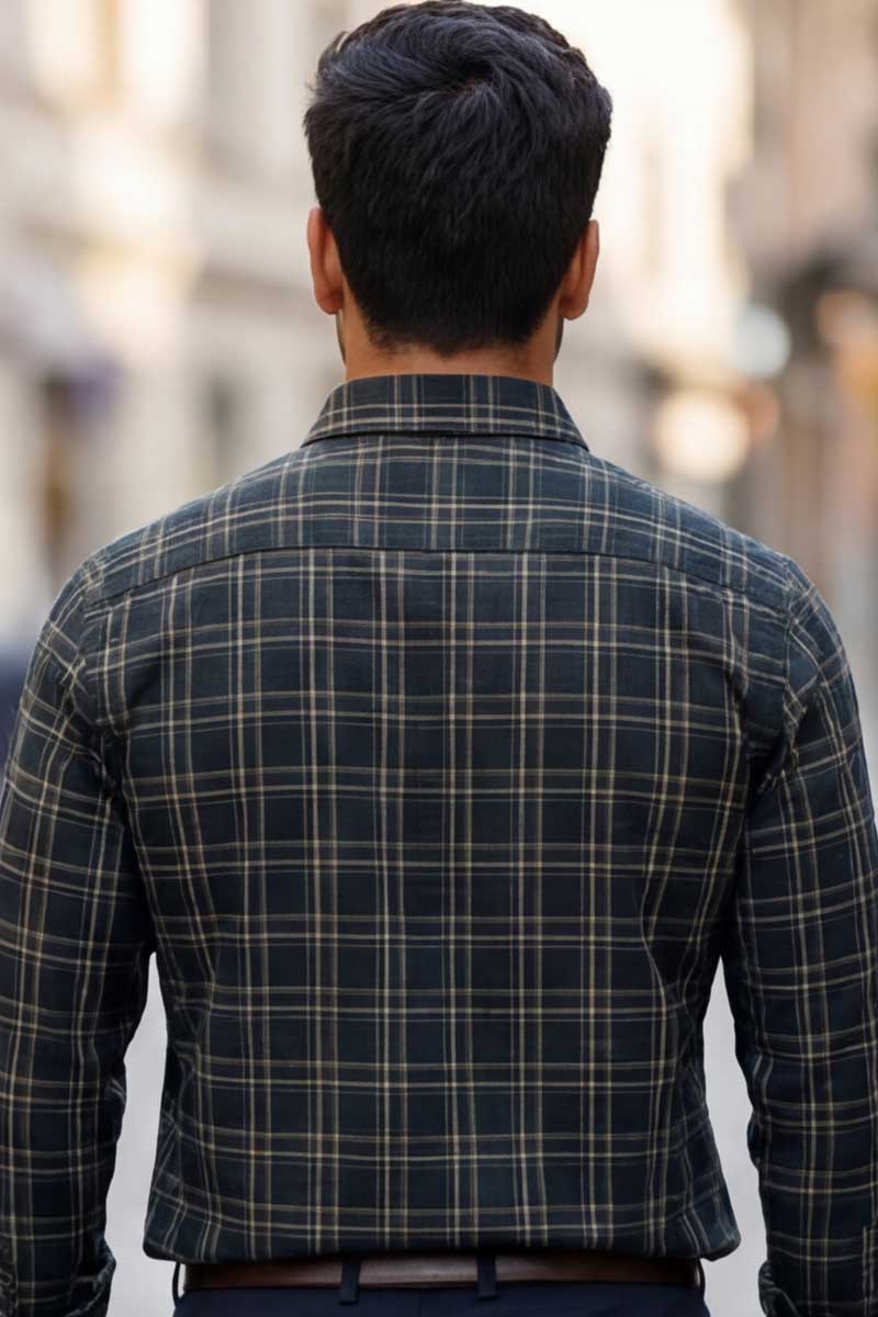 D-Green Checks Global Line Shirt (Smart Fit - Full Sleeves)_RGGL-1801 - 6