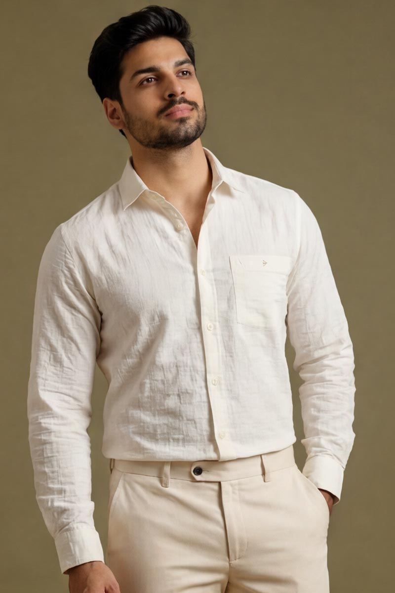Ivory Luxe Shirt - White - 6