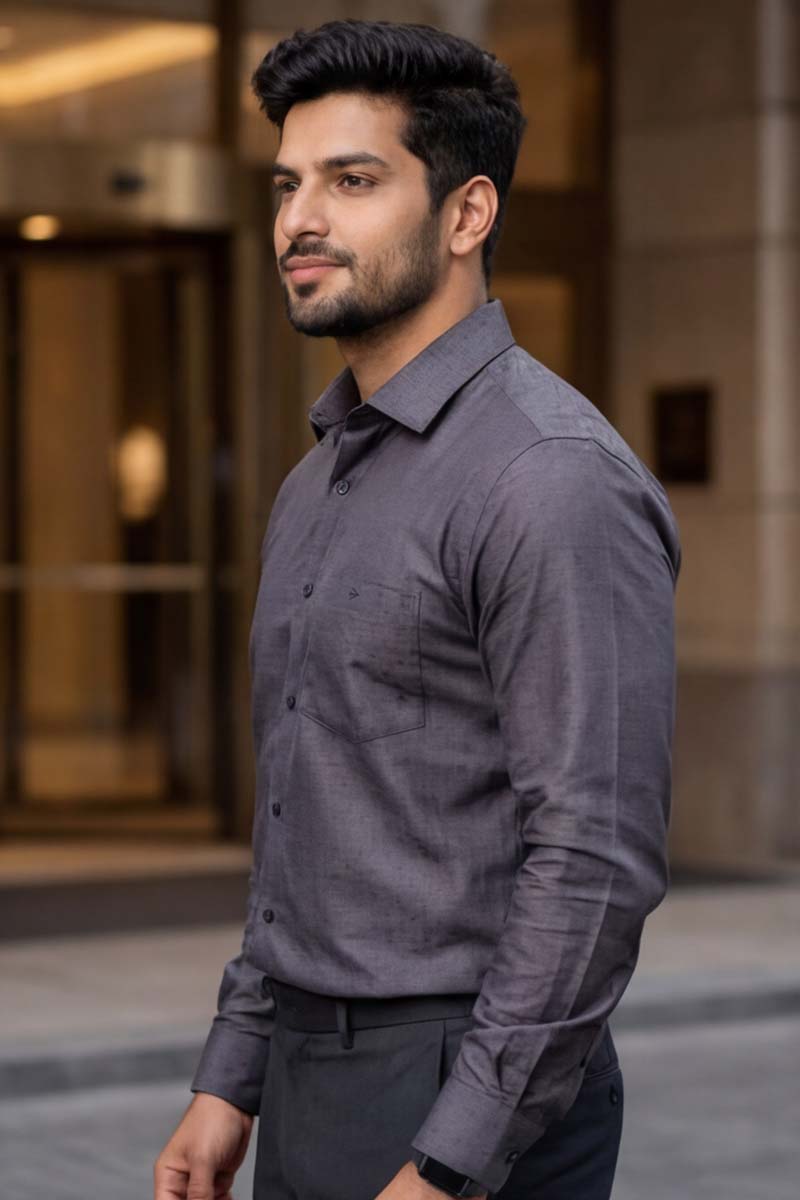 Long Sleeve Shirt (Grey) - 4