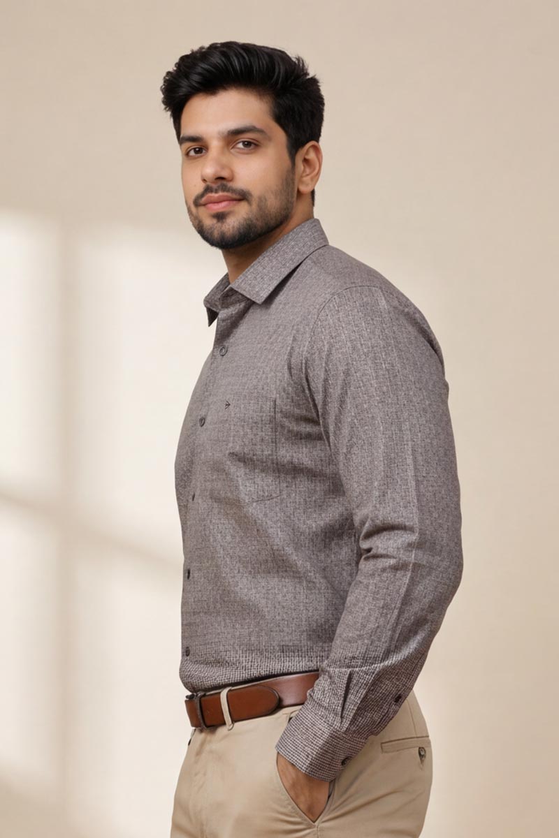 Espresso Elegance Shirt - Brownish - 5