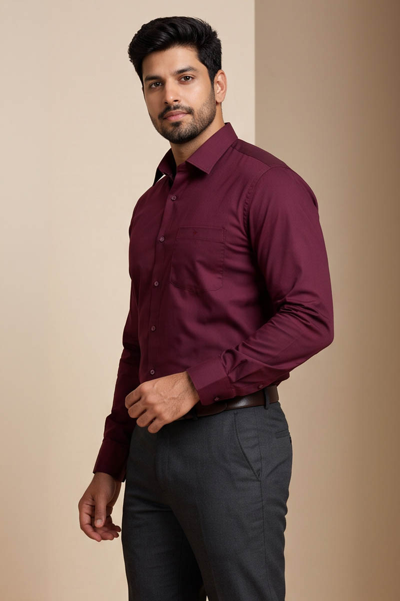 Maroon Royale Shirt - Maroon - 2