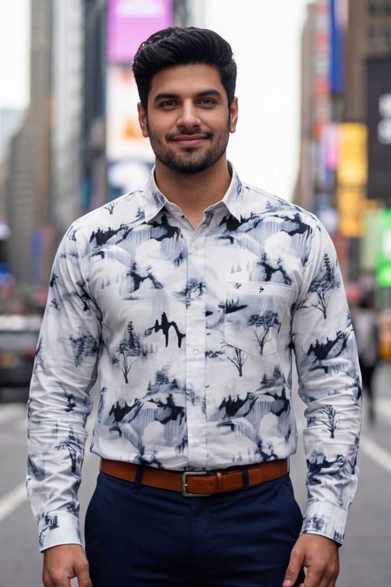 SHIRT - Urban Landscape Long Sleeve Shirt (ASH) - 2