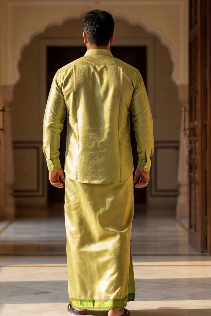 Regal Loom Festive Wear-Green - 6