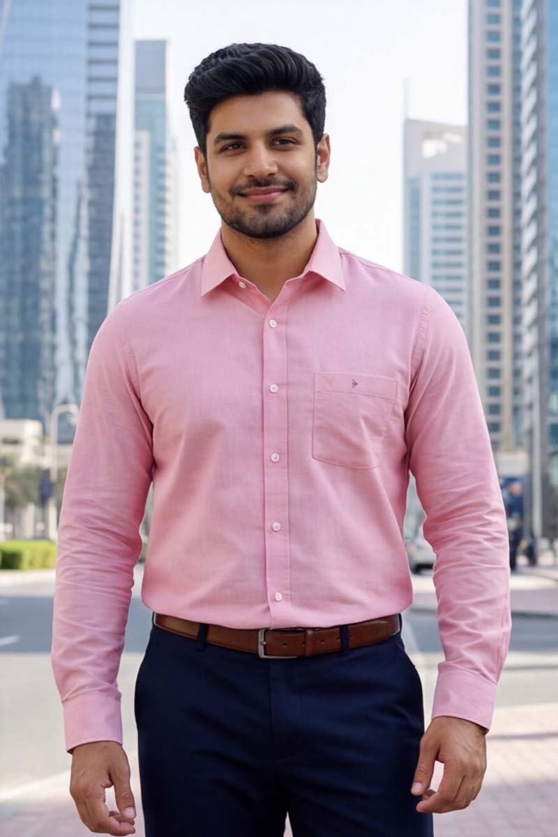 PureLine Formal Shirt – Pink - 3