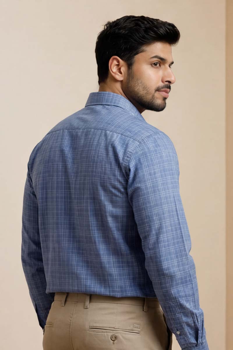 Azure Blue Signature Shirt - S-BLUE - 6