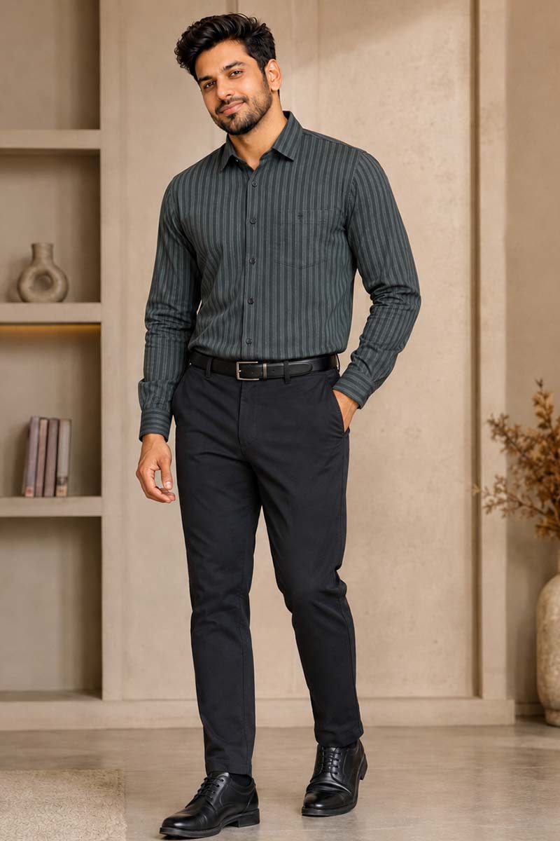 Grey Monarch Shirt - E-Grey
