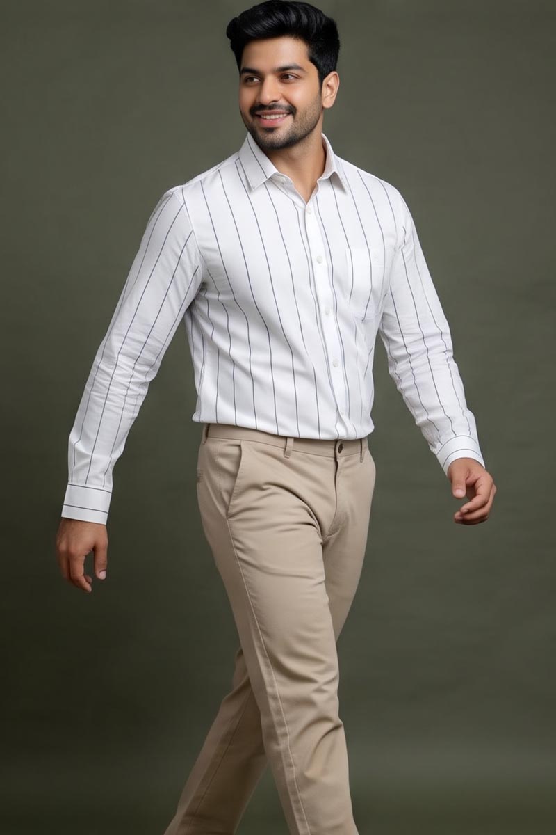 Pure White Classic Shirt - White - 4