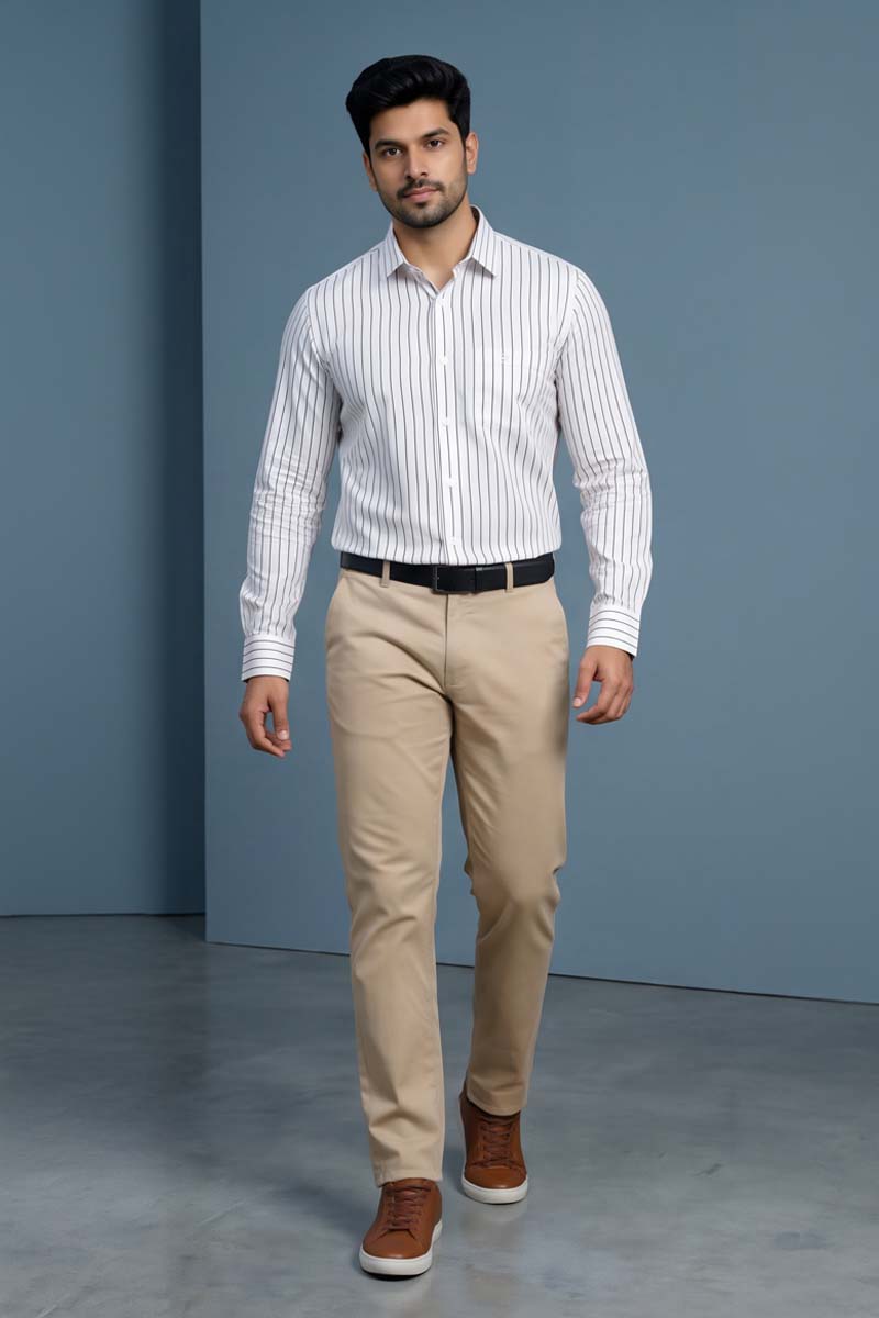 Arctic Stripe Classic Shirt - White - 4