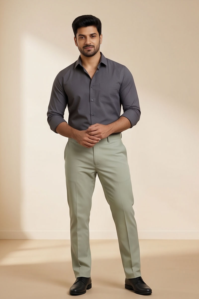 Modern Fit Dusty Trousers - Dusty - 2