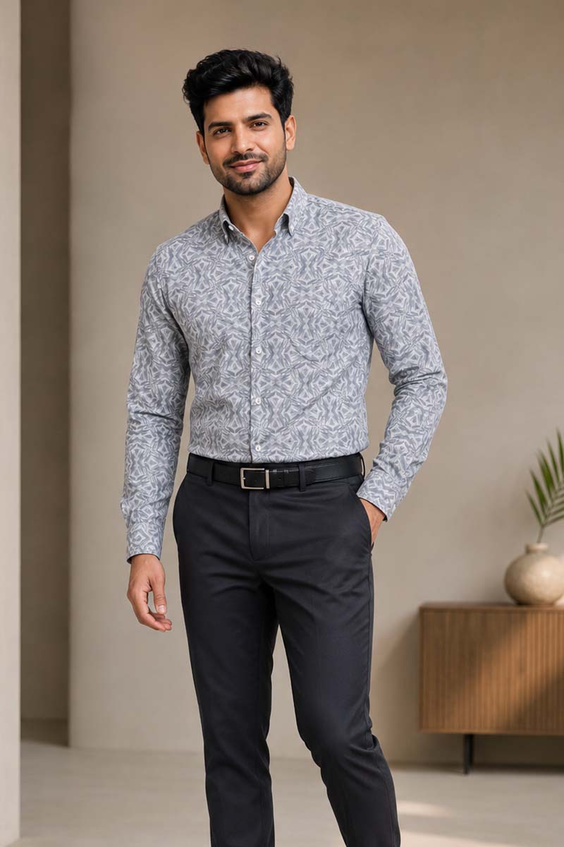 Grey Monarch Shirt -Grey