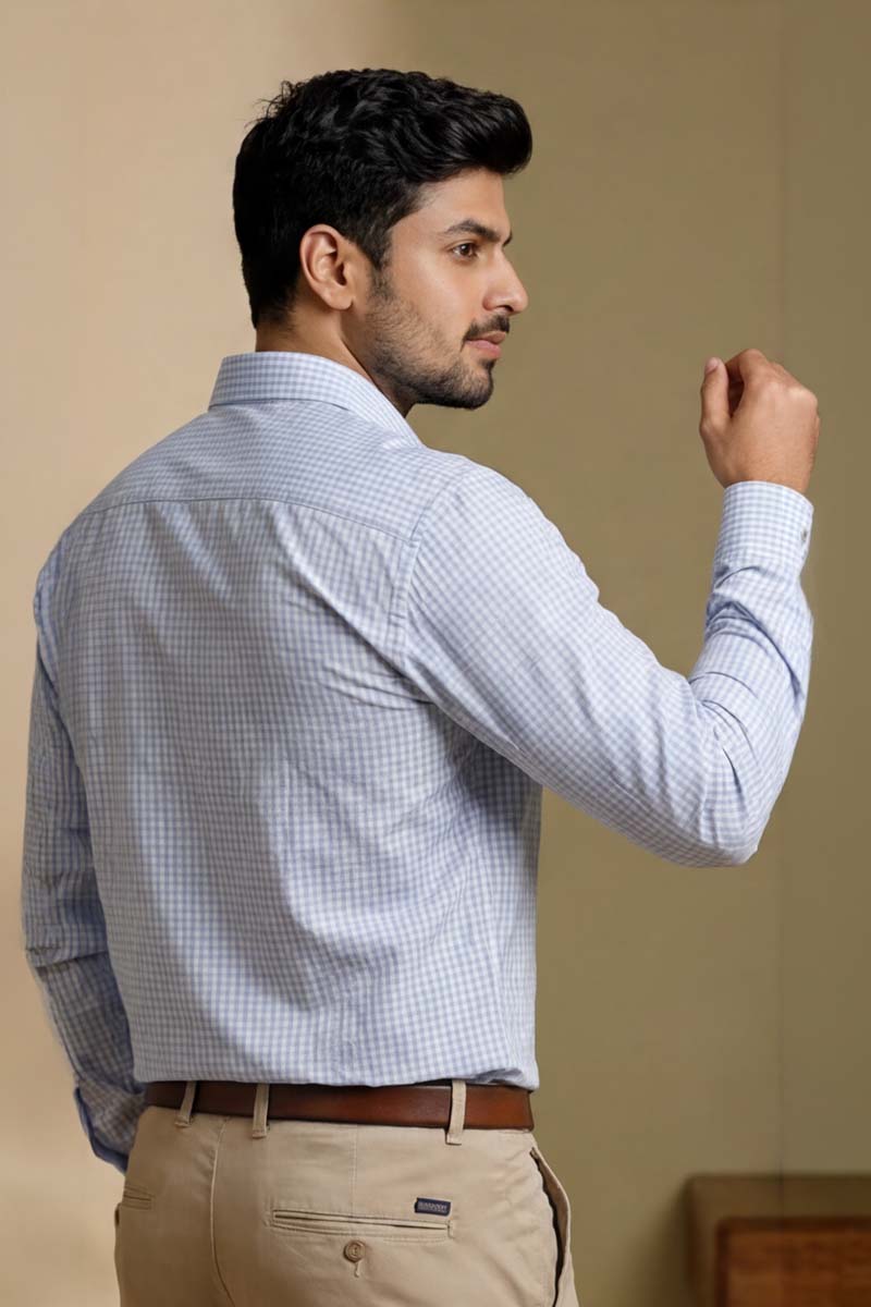 Royal Blue Stripe Classic Shirt - Blue - 6