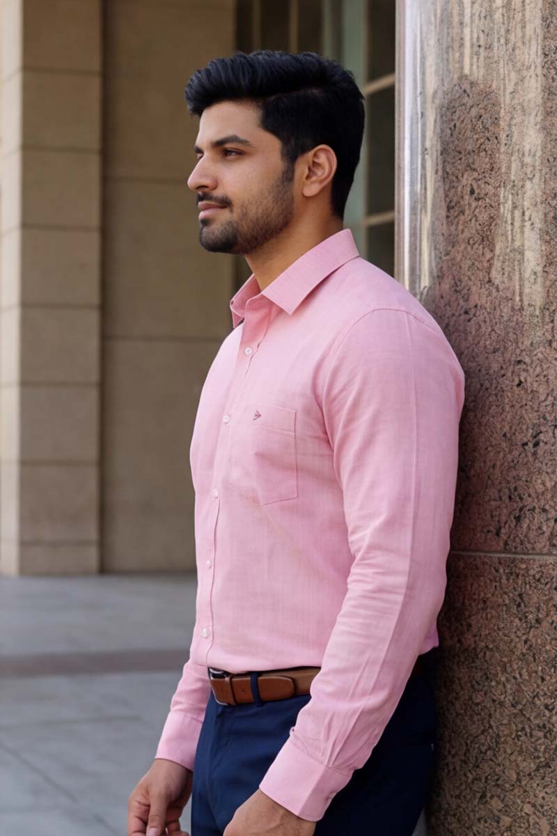 PureLine Formal Shirt – Pink - 5