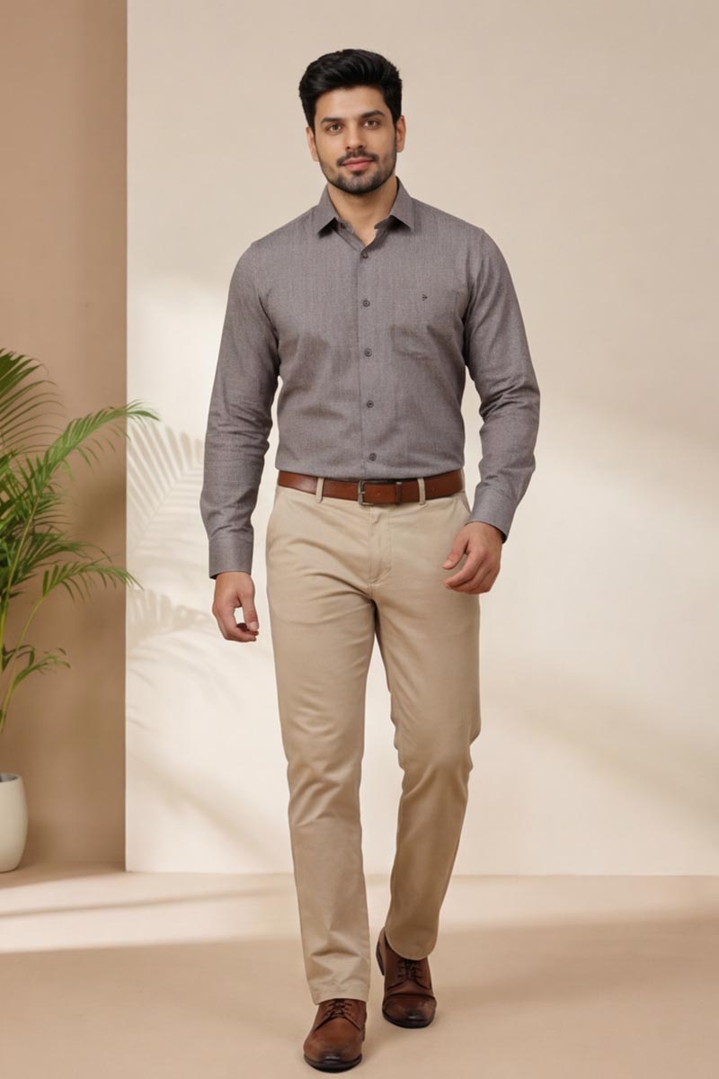 Espresso Elegance Shirt - Brownish - 3