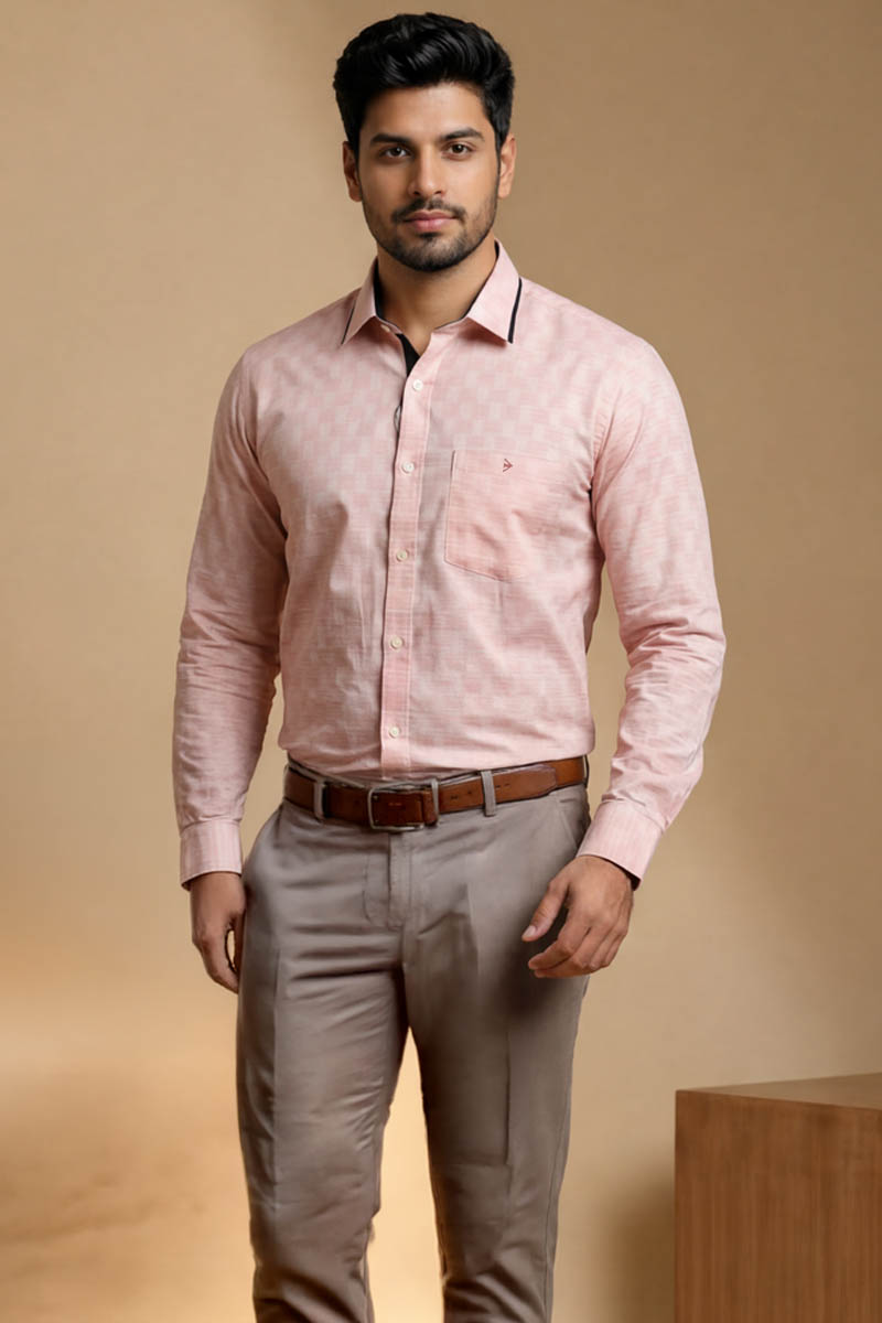 Sunrise Orange Plaid Shirt - L-Orange
