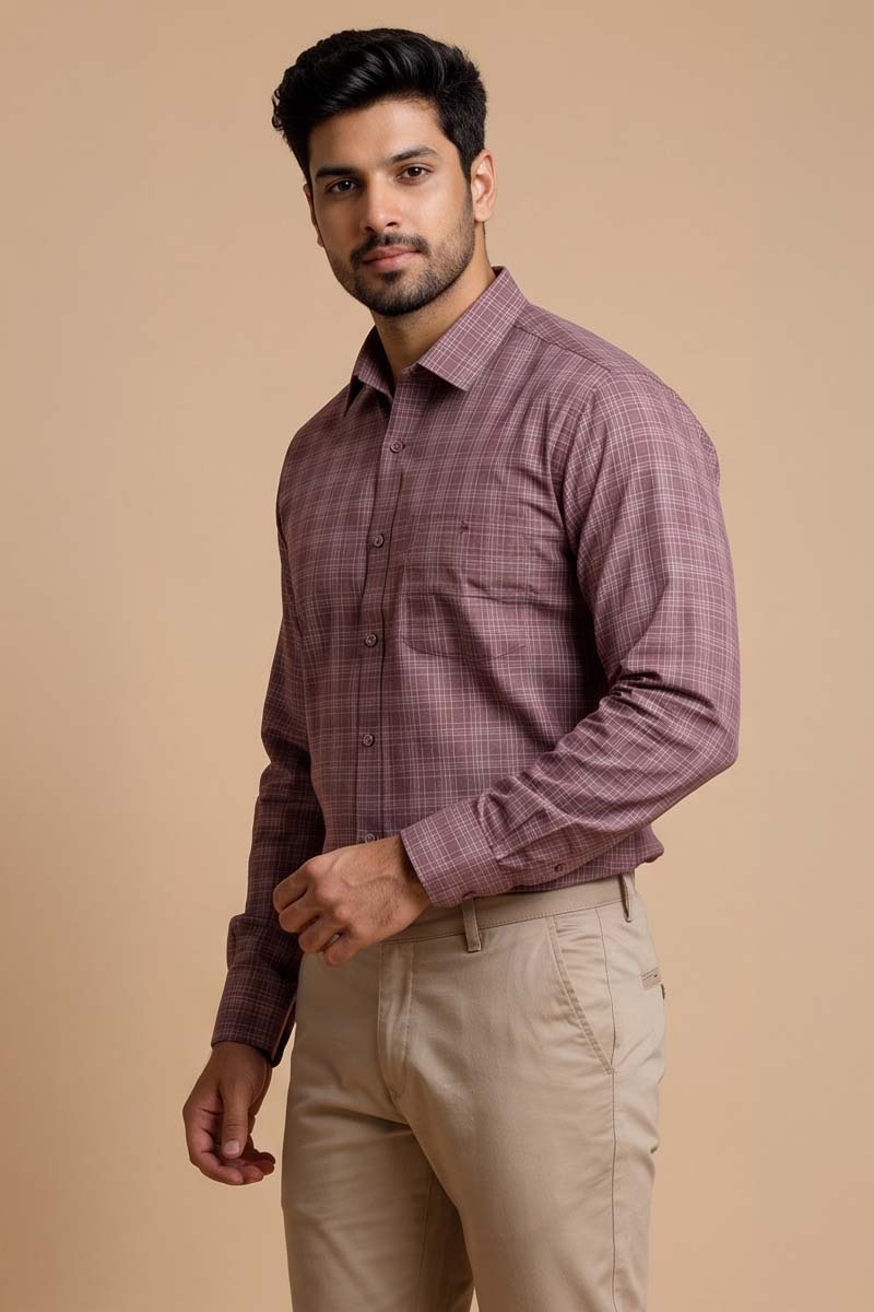 Plaid Button-down (Onion) - 2