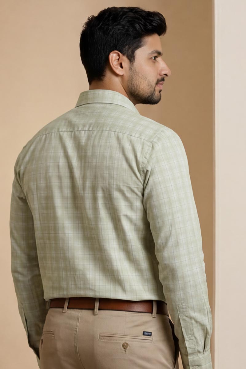Mint Breeze Check Shirt - L-Green - 6