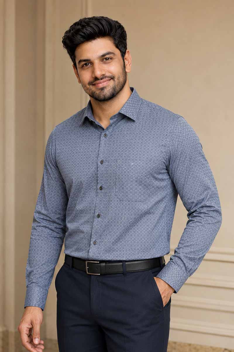 Elegant Blush Grey Shirt - Blusish Grey