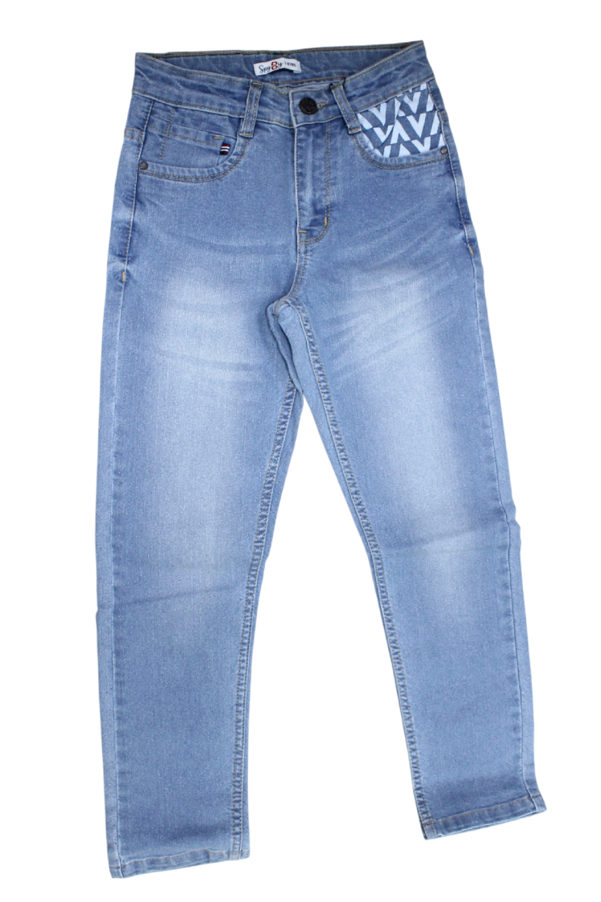 Spyby Boys Sky Blue Color Jeans