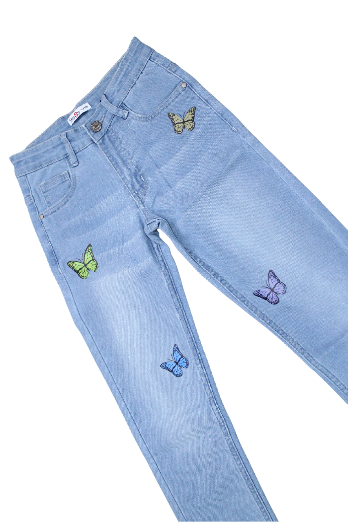 Spyby Girls Blue Color Jeans - 3