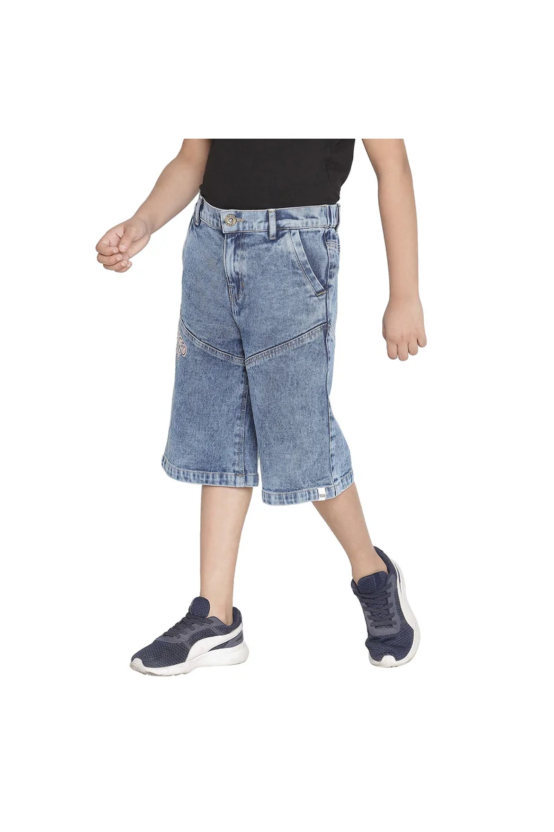 Spyby Boys Navy Blue Color Short - 2