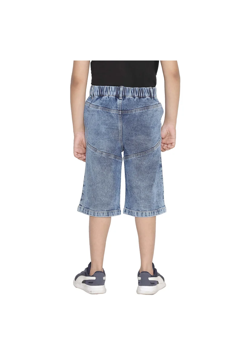 Spyby Boys Navy Blue Color Short - 3