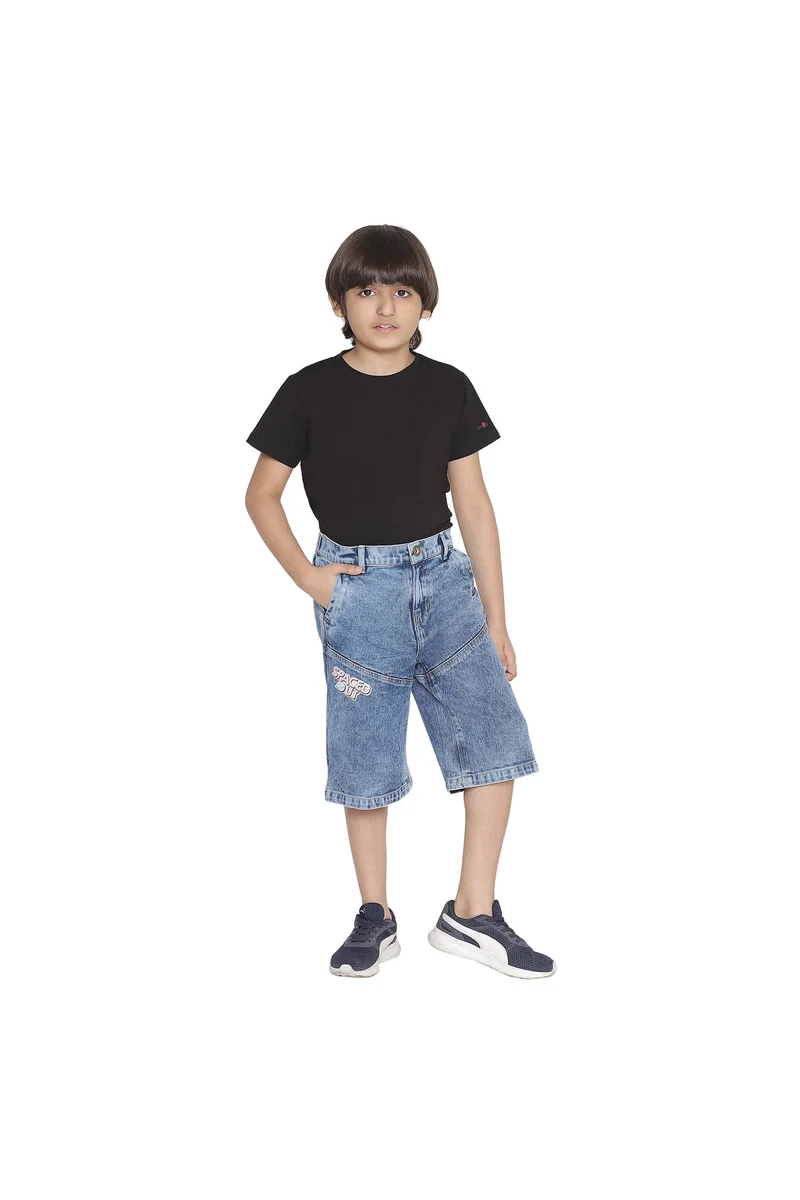 Spyby Boys Navy Blue Color Short - 4