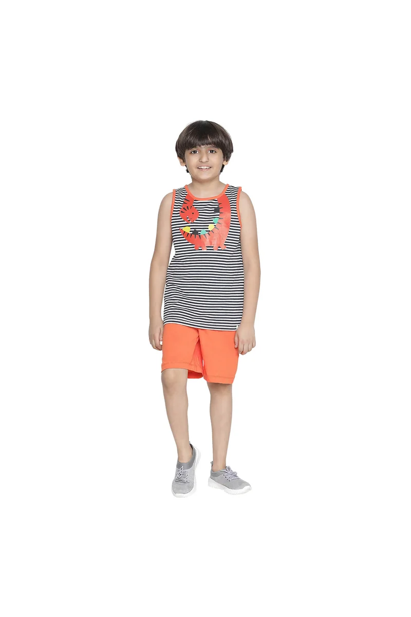 Spyby Boys Green Color Clothing Set