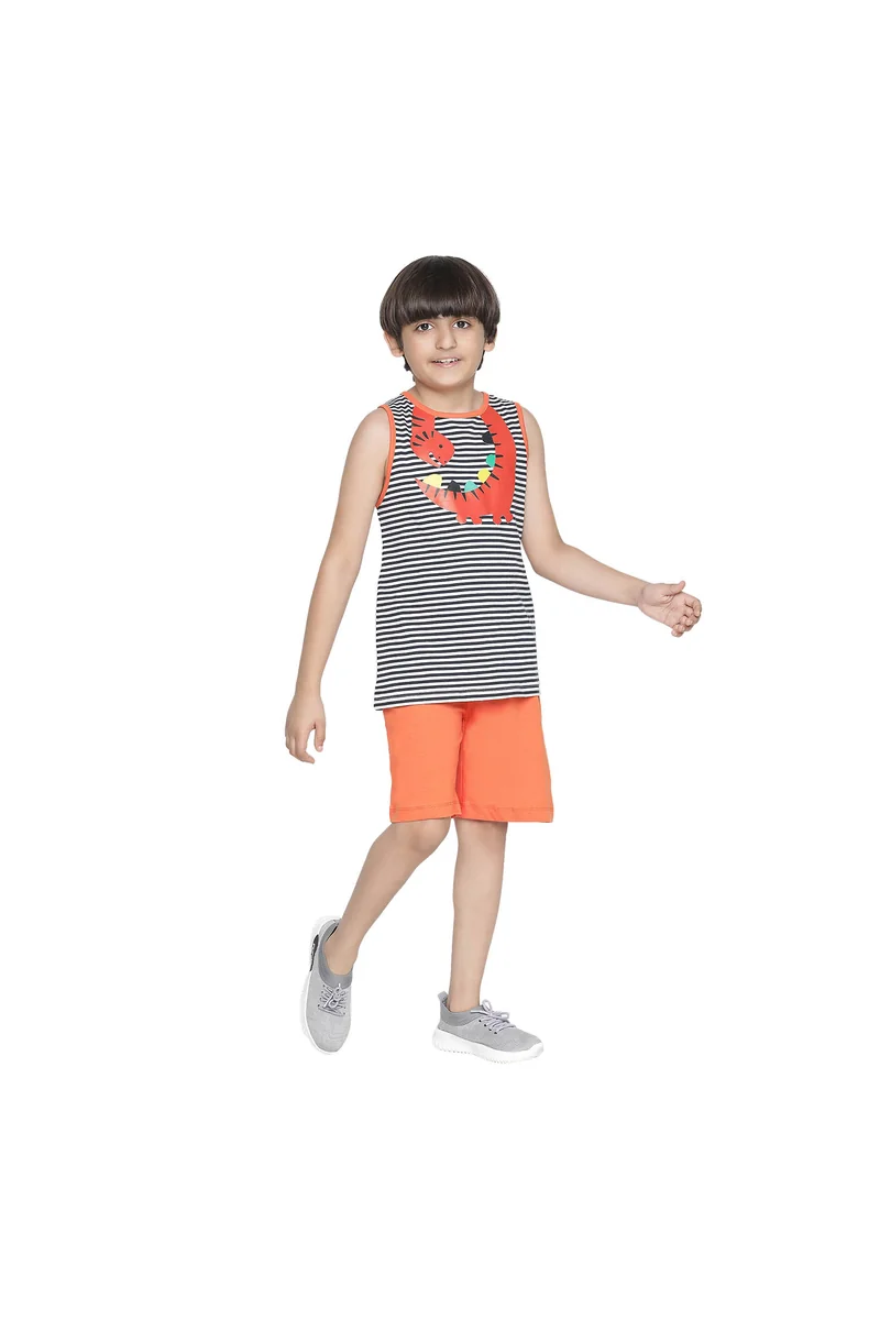Spyby Boys Green Color Clothing Set - 2