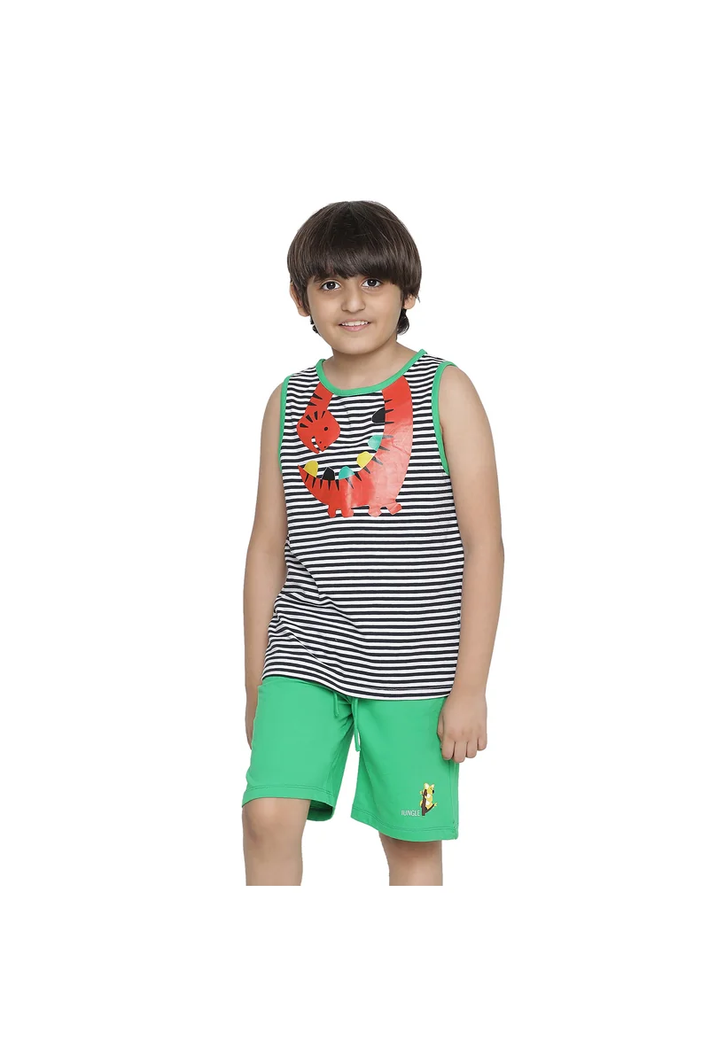 Spyby Boys Orange Color Clothing Set