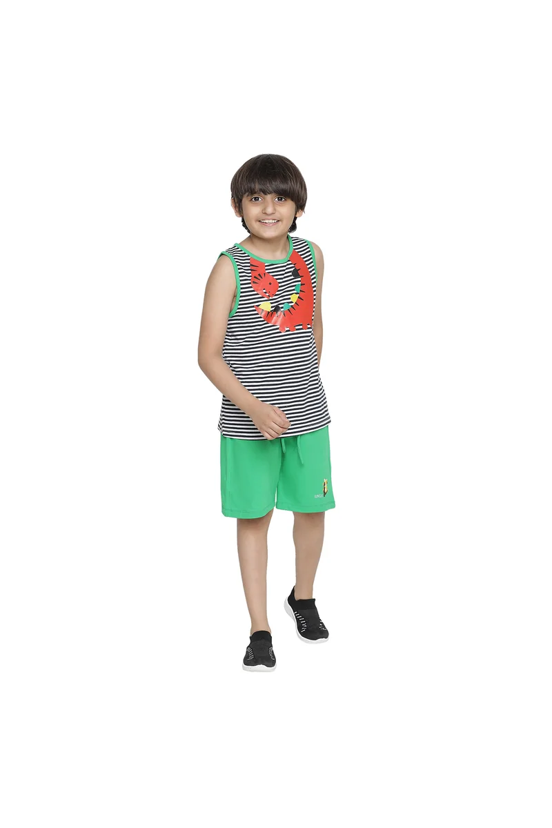 Spyby Boys Orange Color Clothing Set - 4