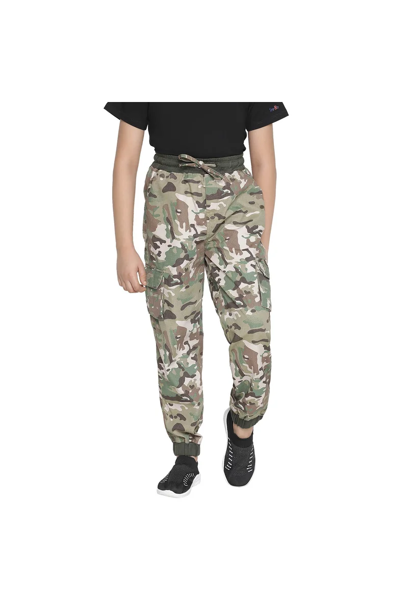 Spyby Boys Green Color Jogger