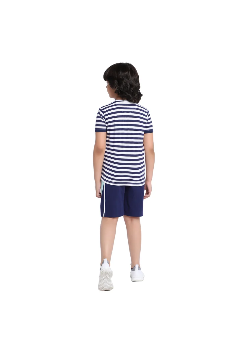 Spyby Boys Navy Blue Color Clothing Set - 4
