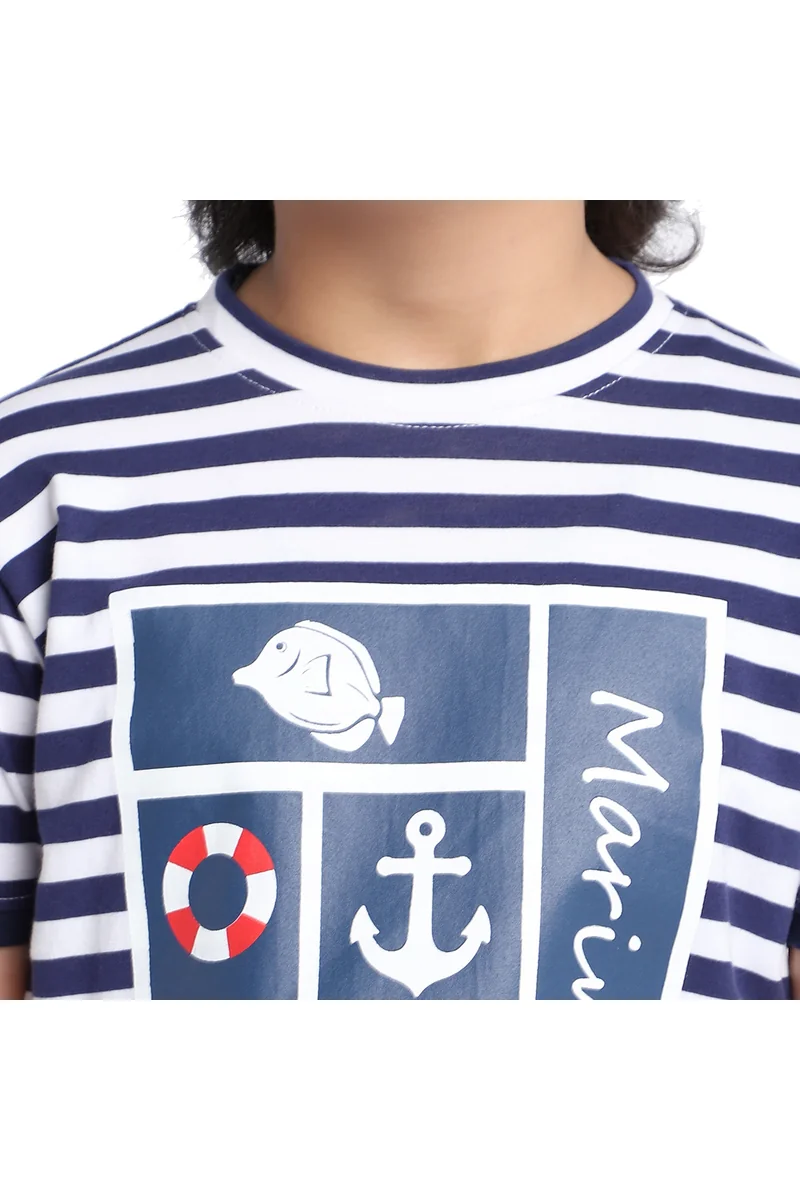 Spyby Boys Navy Blue Color Clothing Set - 5