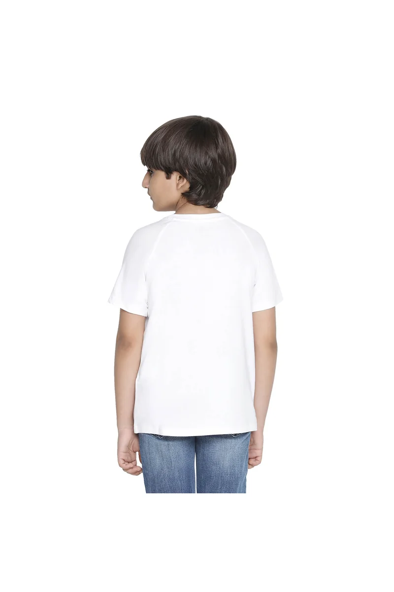 Spyby Boys White Color T-Shirt - 3