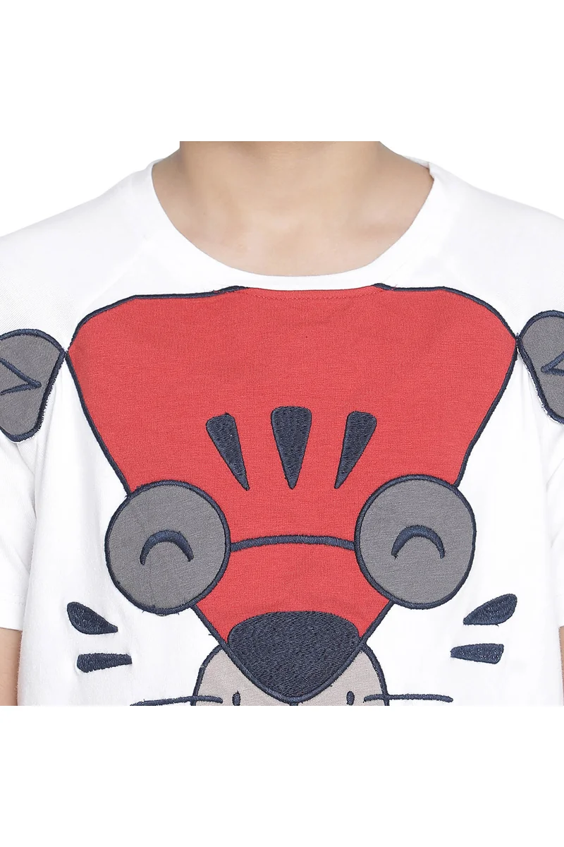 Spyby Boys White Color T-Shirt - 5