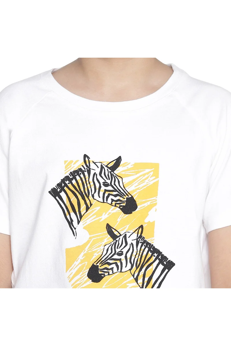 Spyby Boys White Color T-Shirt - 5