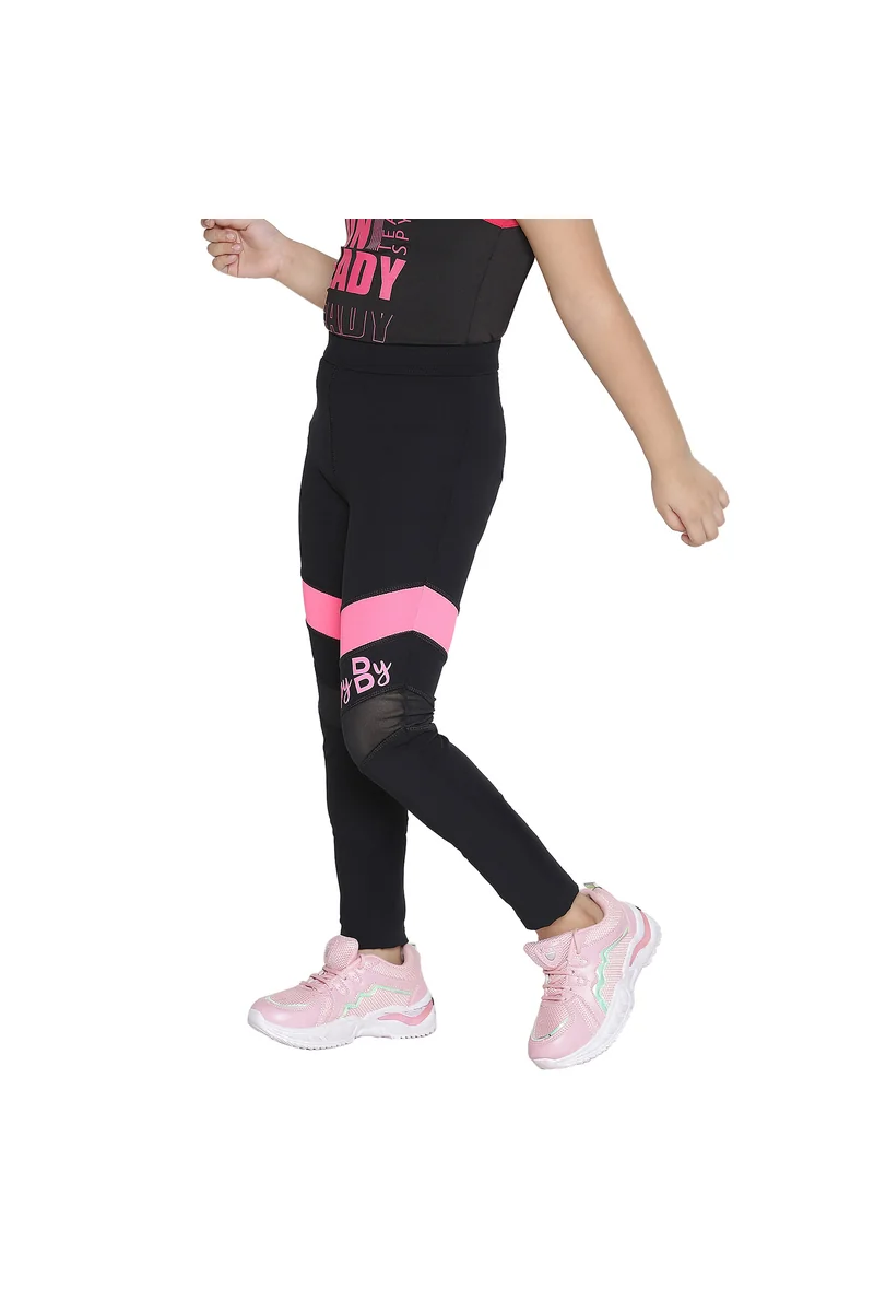 Spyby Girls Black Color Legging - 2