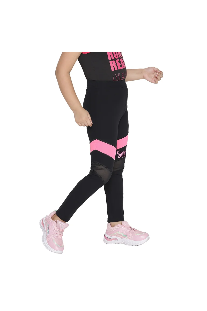 Spyby Girls Black Color Legging - 3