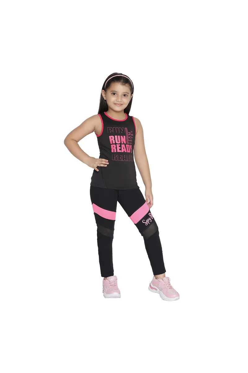 Spyby Girls Black Color Legging - 5