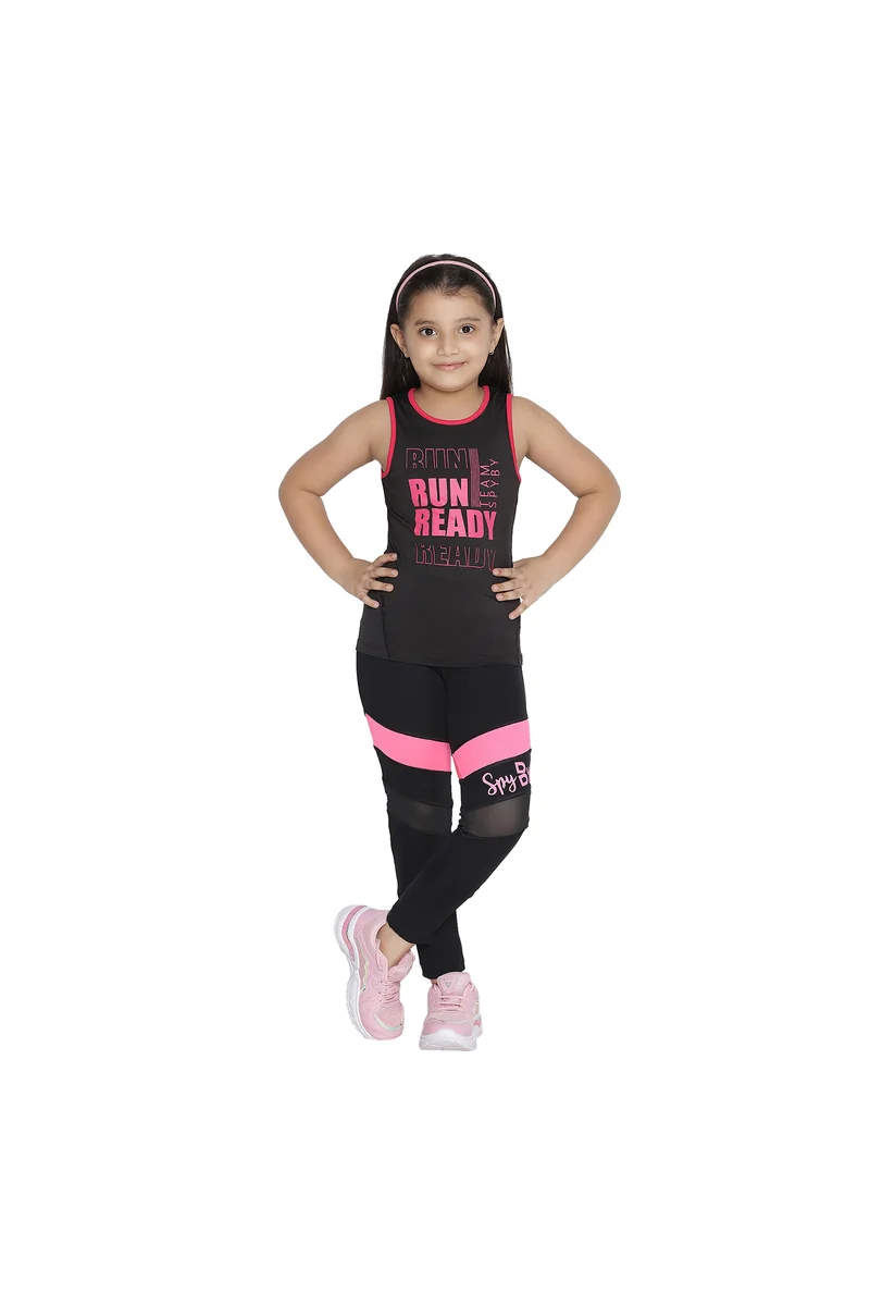 Spyby Girls Black Color Legging - 6