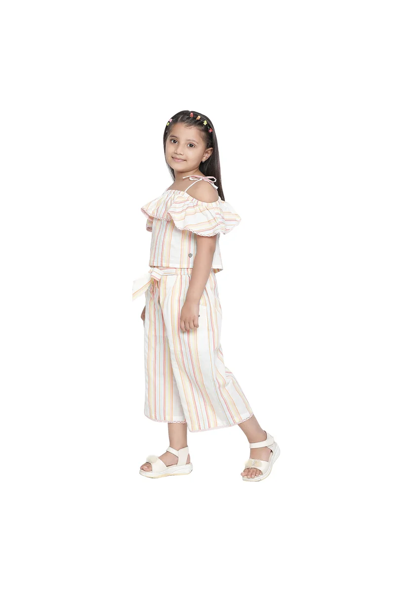 Spyby Girls Multicolor Clothing Set - 3