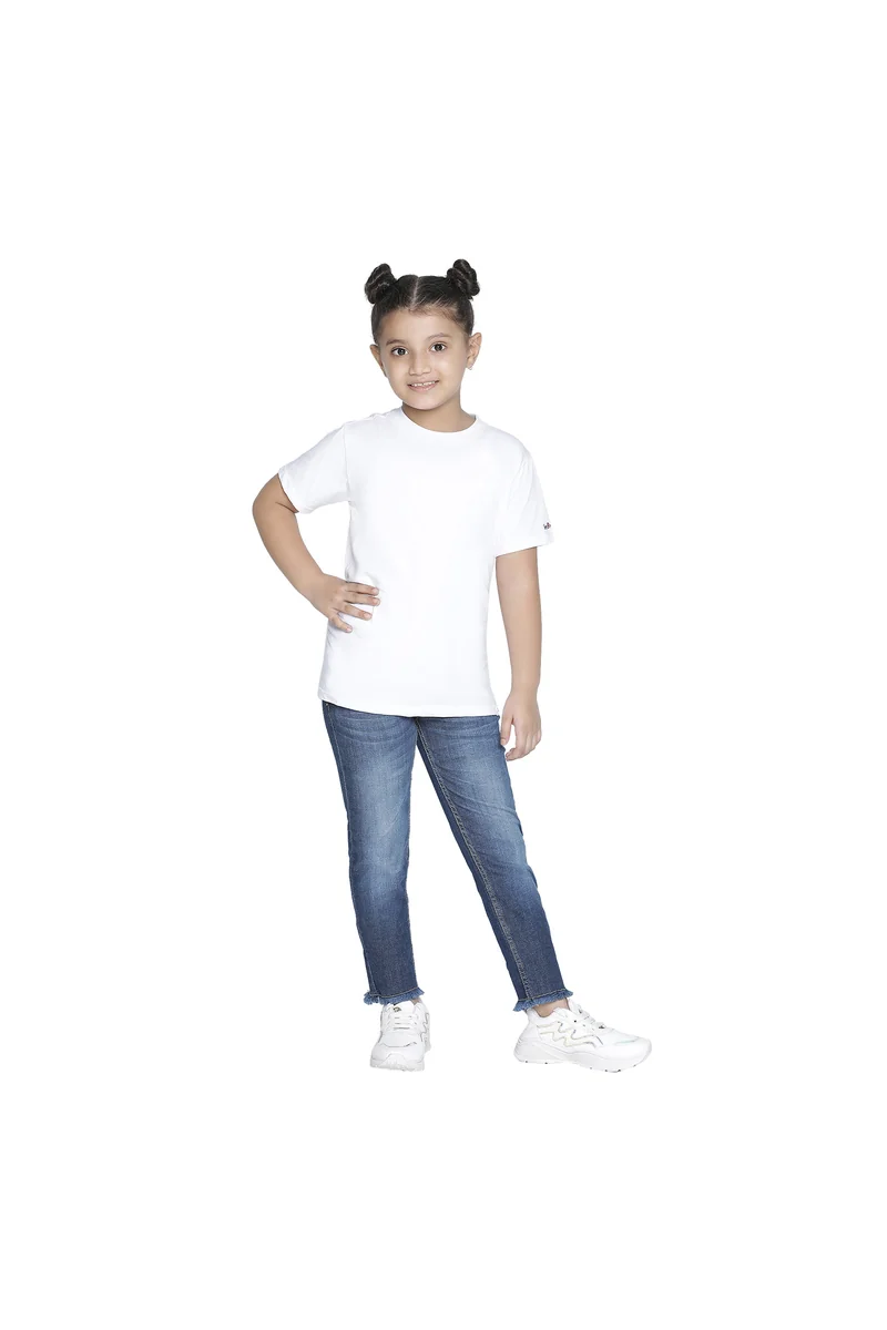 Spyby Girls Sky Blue Color Jeans - 3