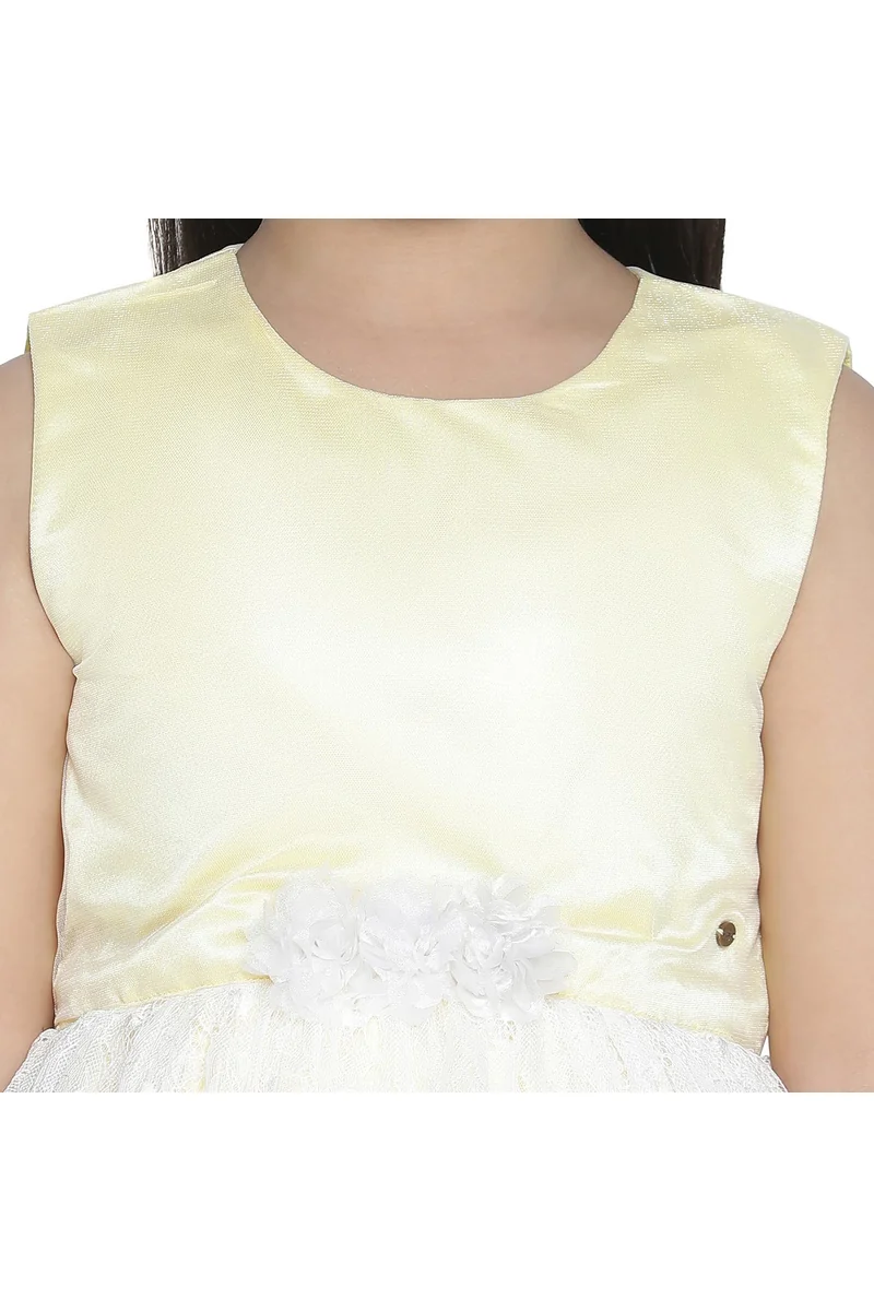 Spyby Girls Yellow Color Dress - 6