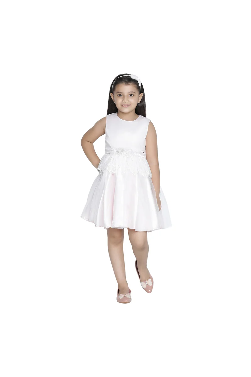 Spyby Girls Pink Color Dress - 3