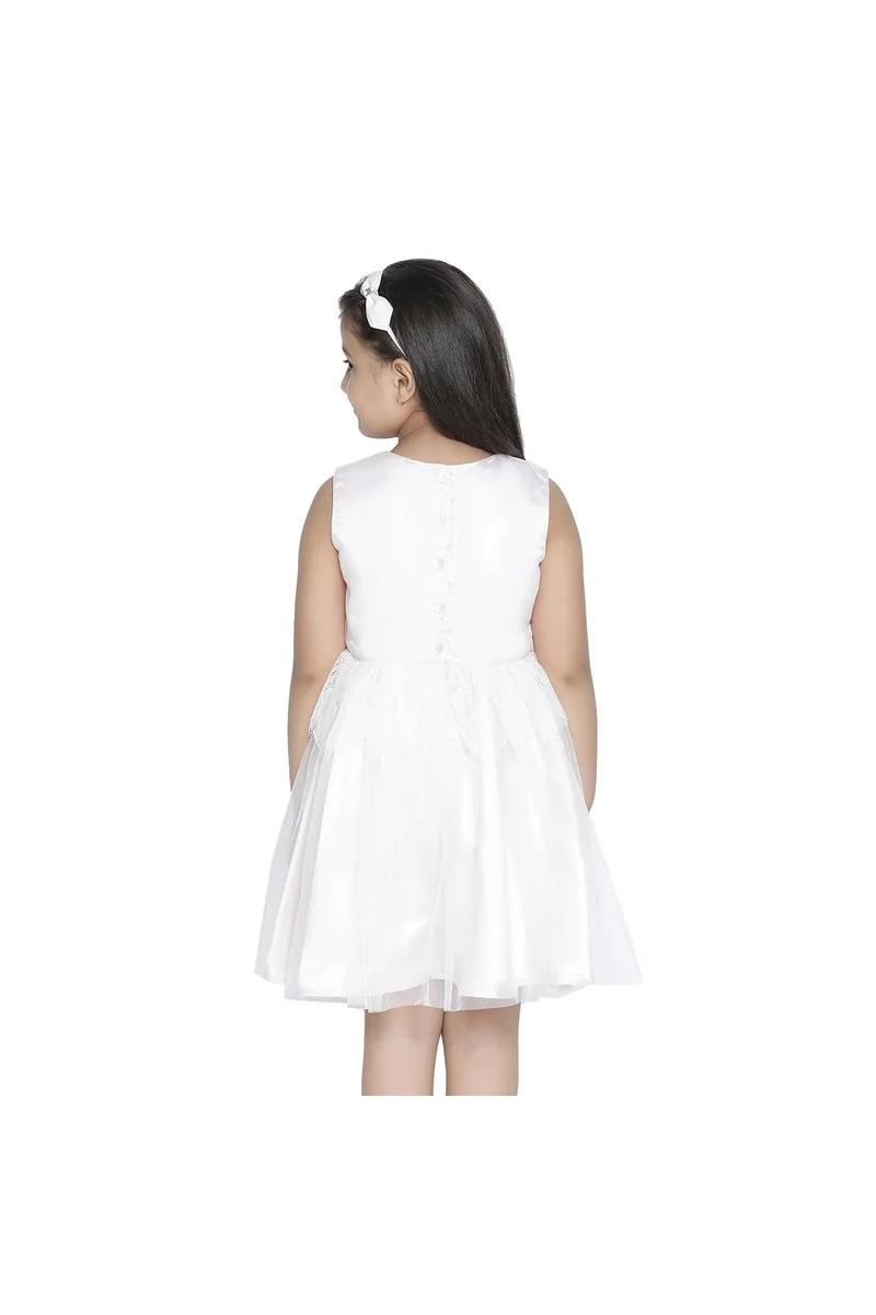 Spyby Girls Pink Color Dress - 4