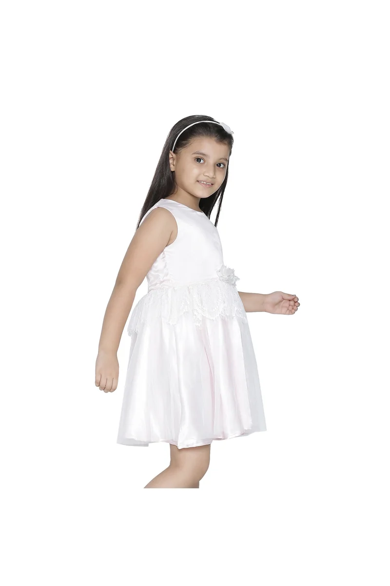 Spyby Girls Pink Color Dress - 5